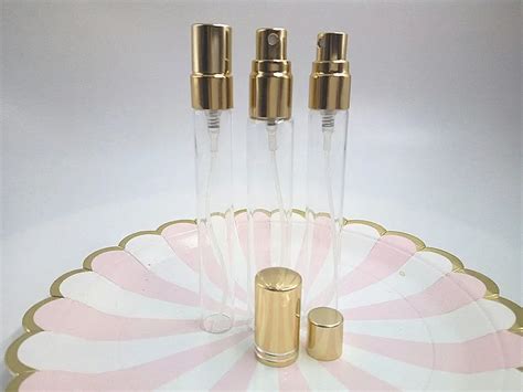 Travel Set Round Refillable 10ml Glass Perfume Spray Bottles With