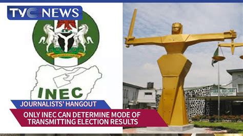 Only Inec Can Determine Mode Of Collating Transmission Of Results