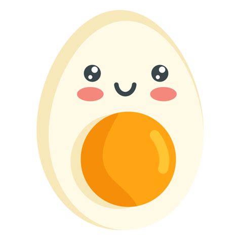 Kawaii Smiling Egg Transparent Png Svg Vector File