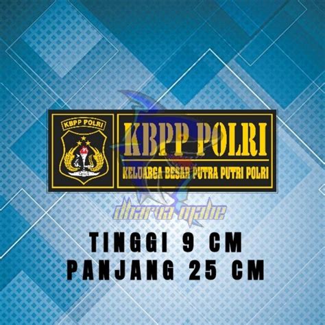 Jual Kbpp Polri Stiker Kbpp Polri Keluarga Besar Polri Stiker Polisi