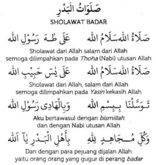 sholawat badar  artinya abduweb