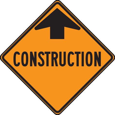 CANADIAN CONTRUCTION SIGN - CONSTRUCTION AHEAD (FRC220RA)