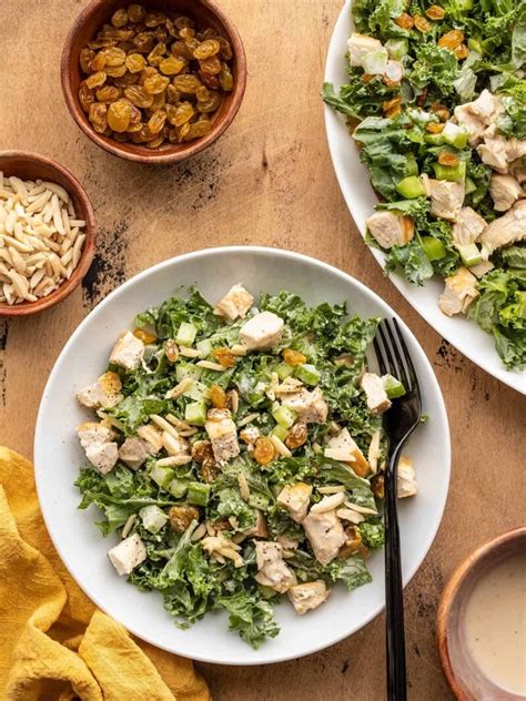 Crunchy Kale And Chicken Salad Budget Bytes