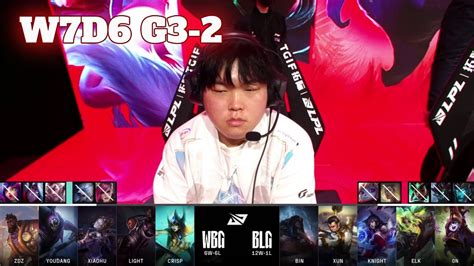 BLG Vs WBG Game 2 Week 7 Day 6 LPL Spring 2024 Bilibili Gaming Vs