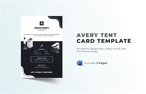 Free Printable Tent Card Template Download In Word, 40% OFF