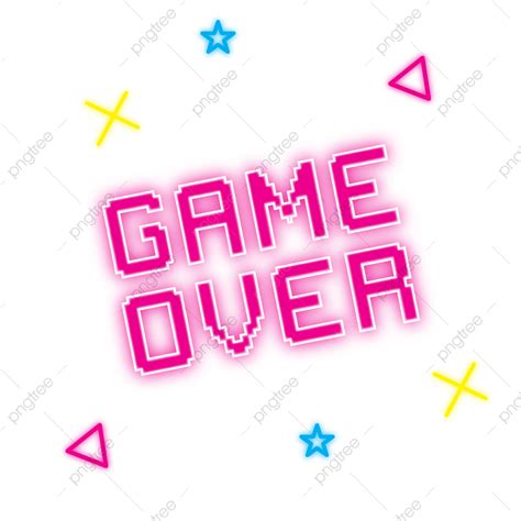 Game Over Pixel Vector Png Images Game Over Word Effect Word Game