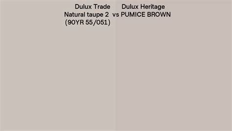 Dulux Trade Natural taupe 2 (90YR 55/051) vs Dulux Heritage PUMICE ...