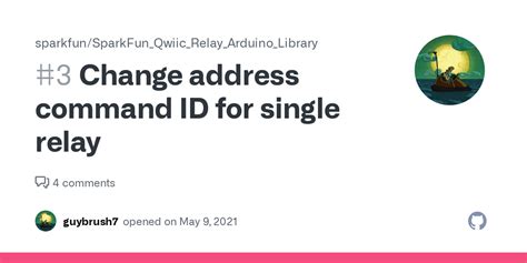 Change Address Command Id For Single Relay Issue Sparkfun