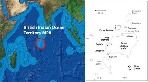 Left Boundary In Red Of The British Indian Ocean Territory