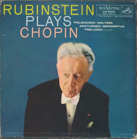 Chopin Artur Rubinstein Rubinstein Plays Chopin Polonaises