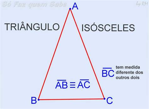 Classificação De Um Triângulo Quanto Aos Lados Equilátero Isósceles E Escaleno Só Faz Quem Sabe