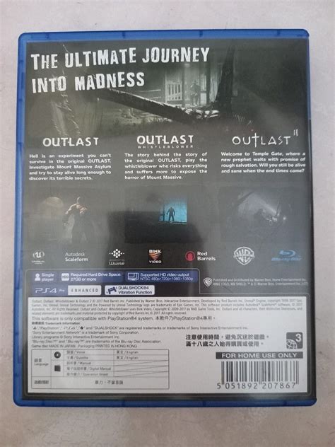 Outlast Trinity PS4 Game, Video Gaming, Video Games, PlayStation on ...