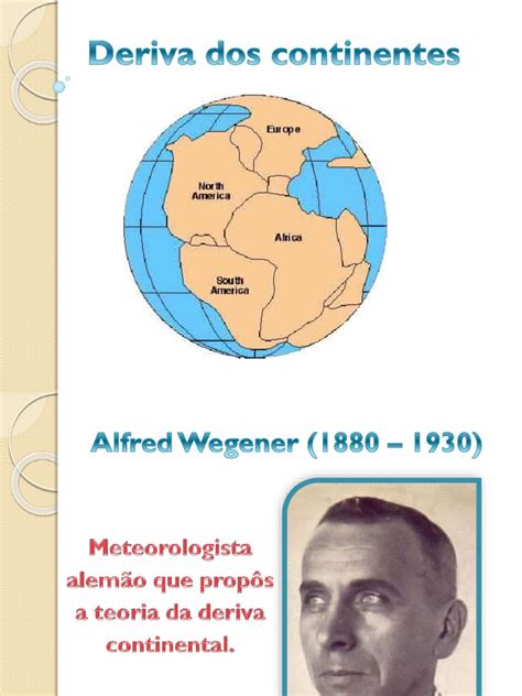 Quem Foi Alfred Wegener - Teoria Da Deriva Continental - Alfred Wegener | PDF | Continente ...