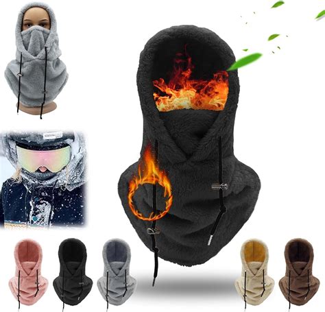 Sherpa Hood Ski Maskwind Resistant Winter Face Maskbalaclava Wind