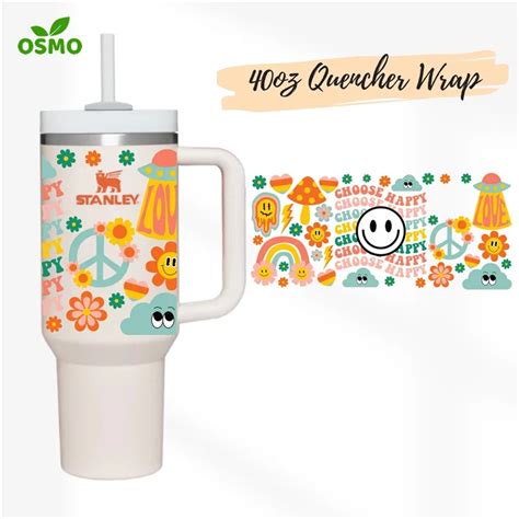 Osmo Wholesale Uv Dtf Transfer Wraps 40oz Quencher Stanley Tumbler Wrap