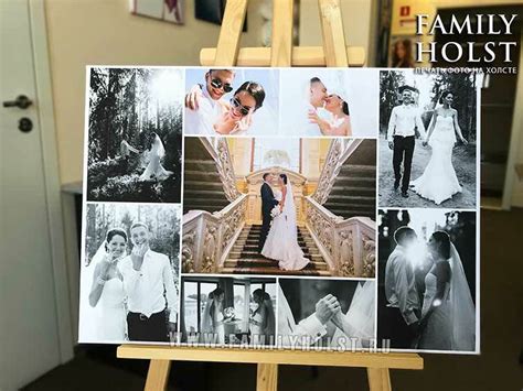 Коллаж из фотографий на холсте заказать в СПб с гарантией качества недорого