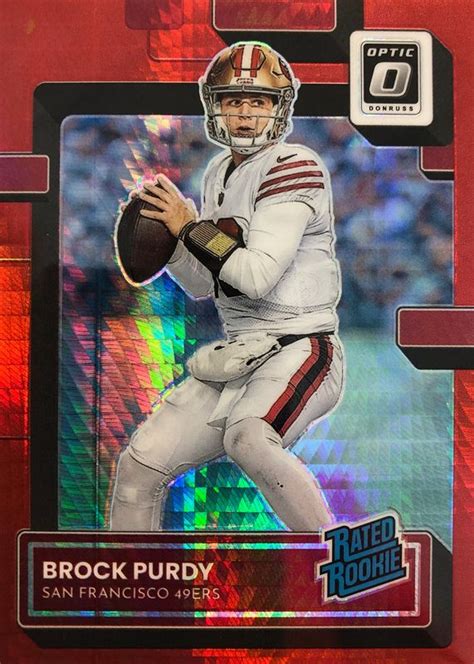 Brock Purdy 2022 Optic 277 Red Hyper Price Guide Sports Card Investor