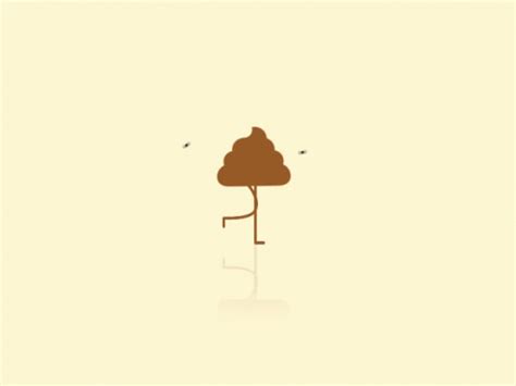 Poop Walking GIF - Poop Walking Flies - Discover & Share GIFs