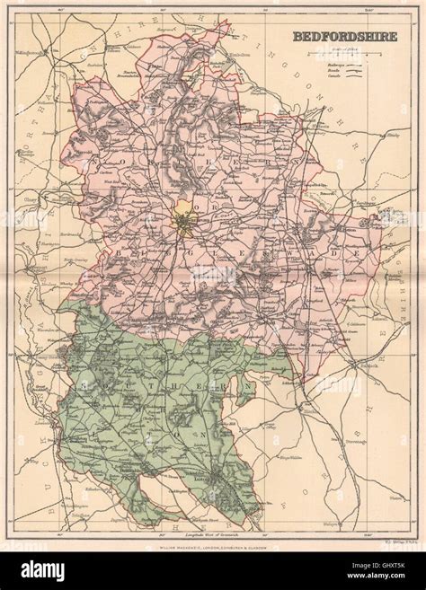 Bedfordshire map hi-res stock photography and images - Alamy