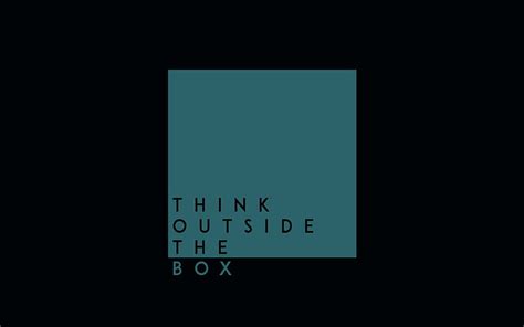 Quotes Think Outside The Box Minimal Hd Wallpaper Peakpx