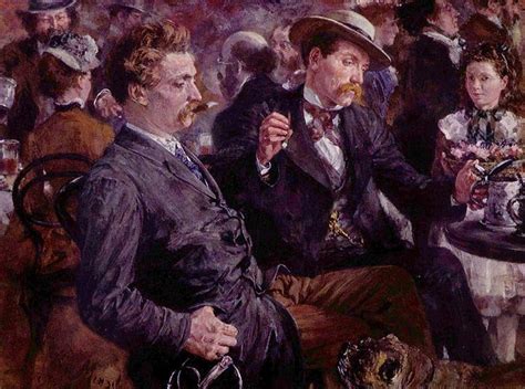 At The Beer Garden 1883 Adolph Menzel WikiArt Org