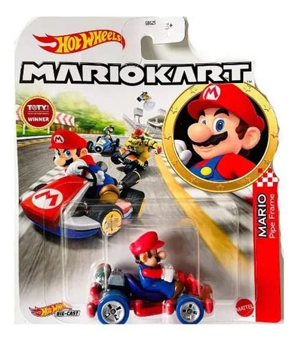 Carrinho Hot Wheels Mario Kart Mario Pipe Frame Toty Winner Parcelamento Sem Juros