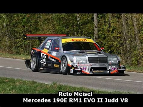 Bergrennen Mickhausen 2007 Reto Meisel Mercedes 190e Rm1 Evo II Judd V8