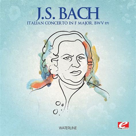 J S Bach Italian Concerto in F Major BWV 971 Single Waterlineの