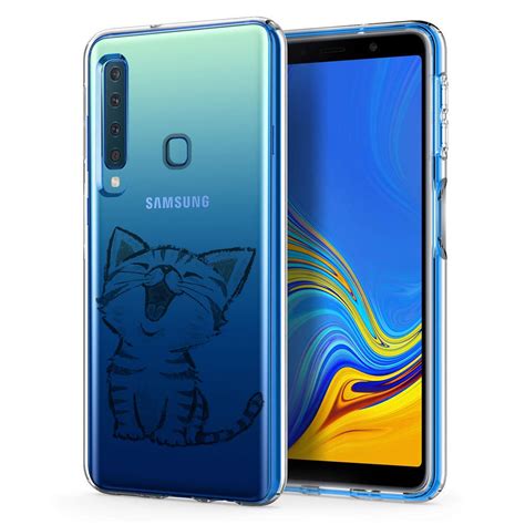 Handy Hülle für Samsung Galaxy A9 2018 Muster Motiv Schutz Case Silikon ...