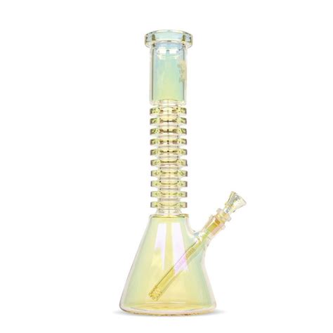 Red Eye Tek 15in Radiation Beaker Bong Iridescent Champagne 129