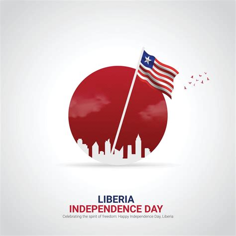 liberia independence day creative ads design. liberia independence day