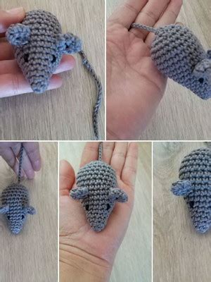 Chaveiro De Ratinho De Amigurumi Compre Produtos Personalizados No Elo7