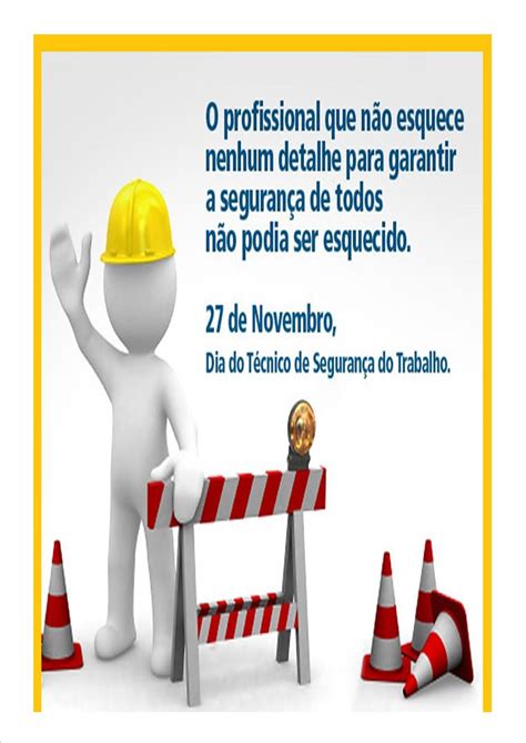 Dia Do Tecnico De Segurança Do Trabalho