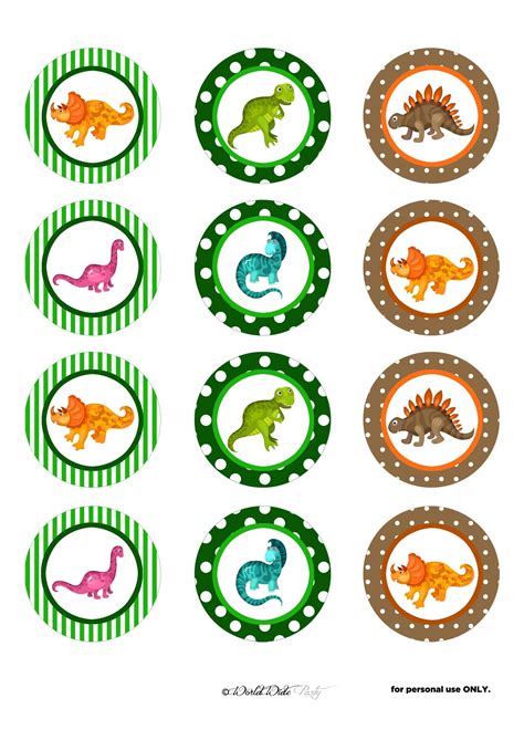 Toppers Dinosaurios Para Imprimir