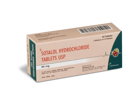 Sotalol Hydrochloride Tablets Usp Sgpharma