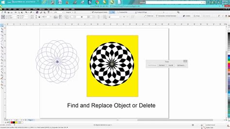 Corel Draw Tips Tricks Find And Delete Or Replace An Object YouTube