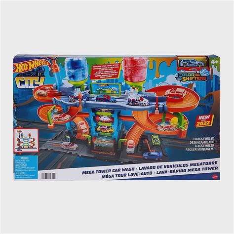 Carrinho Hot Wheels City Color Shifters Lava Rápido Mega Tower HDP Mattel Submarino