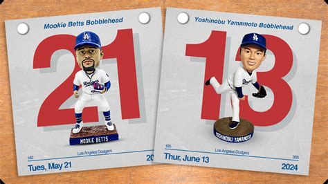 Dodgers 2024 Giveaways Bobbleheads Jerseys And More Nbc Los Angeles