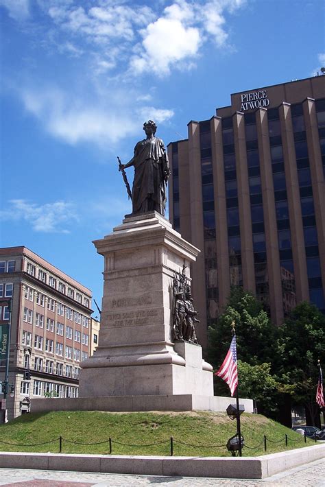 Monument Square Portland Maine Sam T Flickr