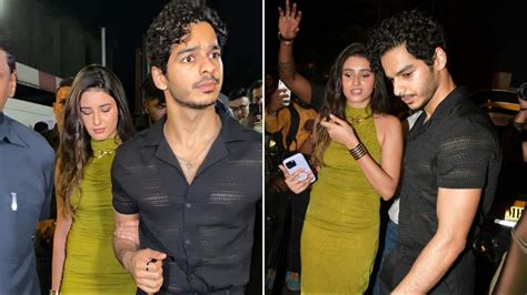 Ishaan Khatter arrives with rumoured girlfriend at 'Teri Baaton Mein ...