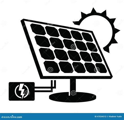 Solar Panel Icon Stock Vector Illustration Of Industry