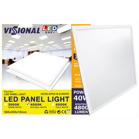 W Led Panel Visonal X Mm Lm K Ip Met