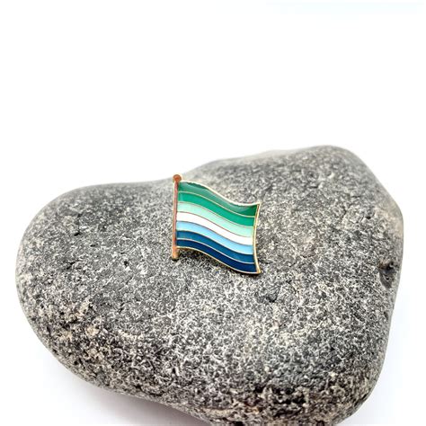 Men Who Love Men Gay Mans Pride Wavy Flag Shape Pin Badge The Pride Shop®