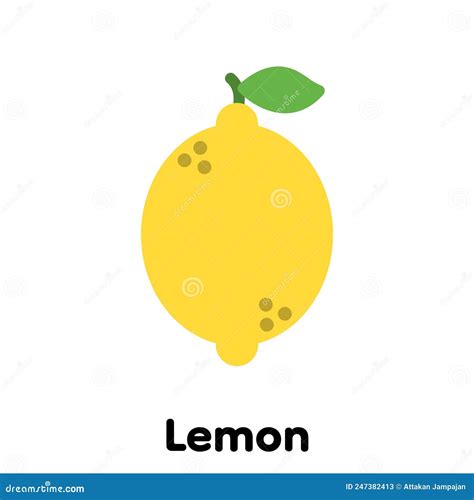 Lemon Icon Vector Illustration Stock Vector Illustration Of Food