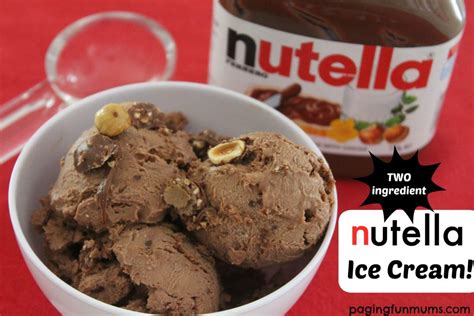 Two Ingredient Nutella Ice Cream