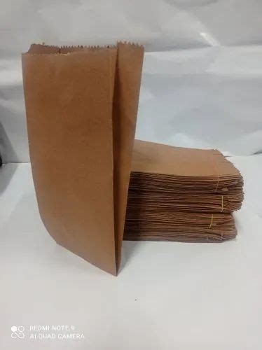 Brown V Bottom Kraft Paper Bag Capacity 2kg 80 Gsm At Rs 70kg In