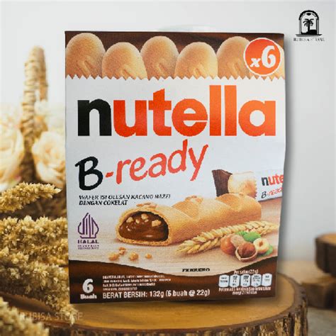 Jual WAFER NUTELLA B READY ISI OLESAN KACANG HAZEL DENGAN COKELAT