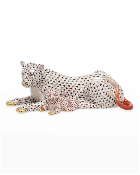 Herend Lioness And Cub Figurine | ModeSens