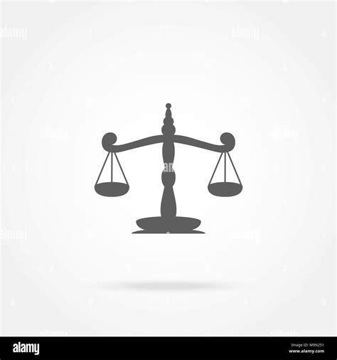 Scales Of Justice Icon Stock Vector Image And Art Alamy