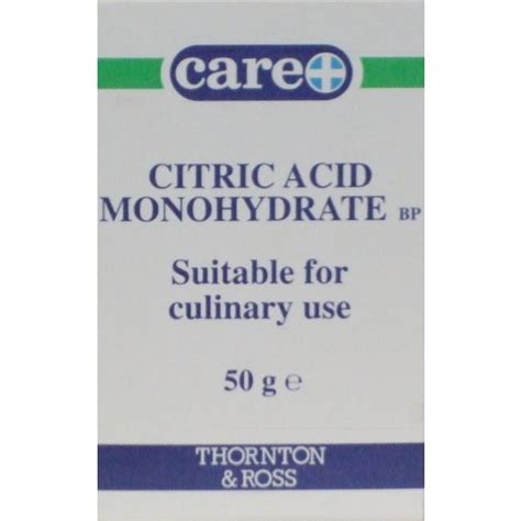 Care Citric Acid Monohydrate 50g Cleaning Products Online Pharmacy